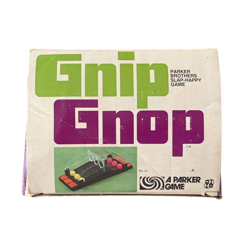 Gnip Gnop Slap-Happy Game Vintage 1971 Parker Brothers Original Box 2 Players - Picture 10 of 11